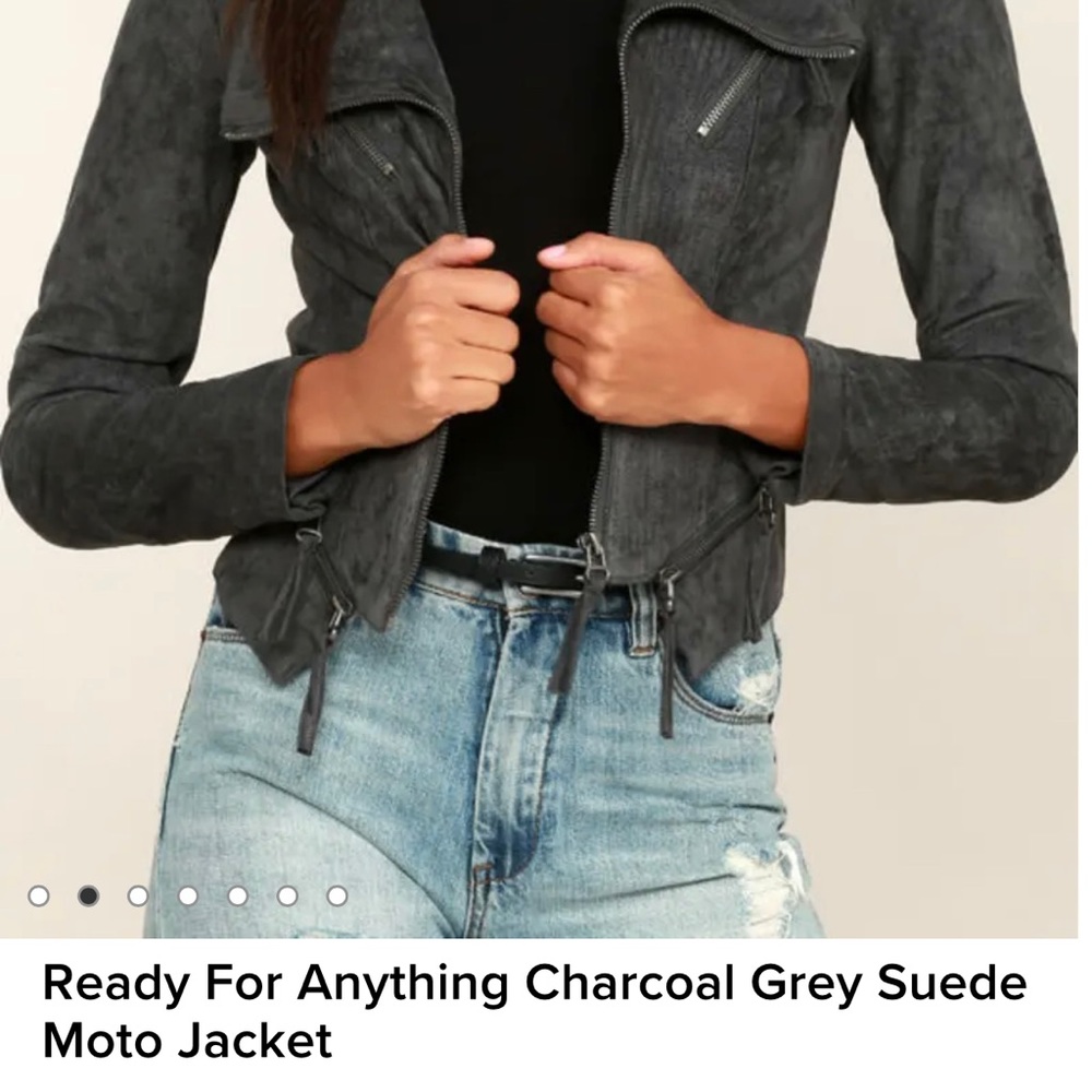 Lulus ready for anything vegan suede Jacket, Large